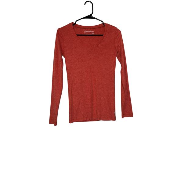 Eddie Bauer Long Sleeve V Neck Top - Picture 1 of 3